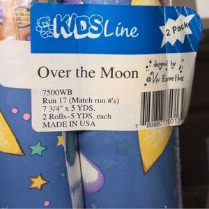 Vintage KidsLine Over the Moon wallpaper Border 2 Pack 90’s Viv Eisner Hess Cat